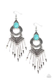 Southern Spearhead-Blue Earrings
