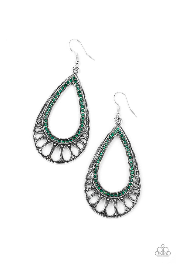 Royal Finesse - Green Earrings