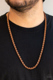Go Down Fighting - Copper Necklace