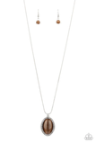 GLISTEN To This - Brown Necklace