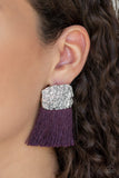 Plume Bloom - Purple Earrings