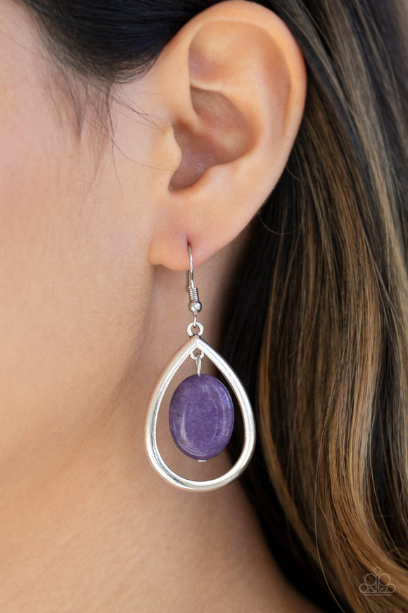 Seasonal Simplicity - Purple Earrings