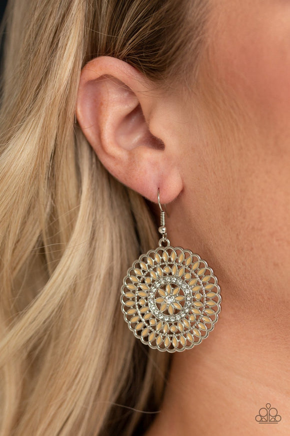 PINWHEEL and Deal - Brown Earrings
