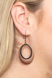 Tempest Texture - Copper Earrings