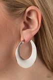 Power Curves - silver earrings
