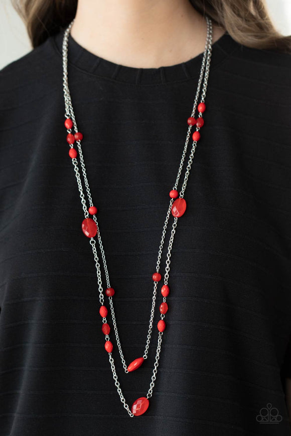 Day Trip Delights - Red Necklace