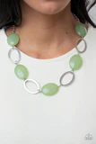 Beachside Boardwalk - Green Necklace