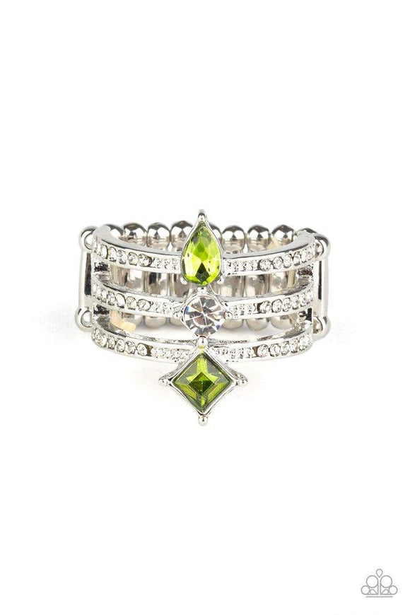 Triple Throne Twinkle - Green Ring