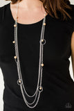 Collectively Carefree - Brown Necklace