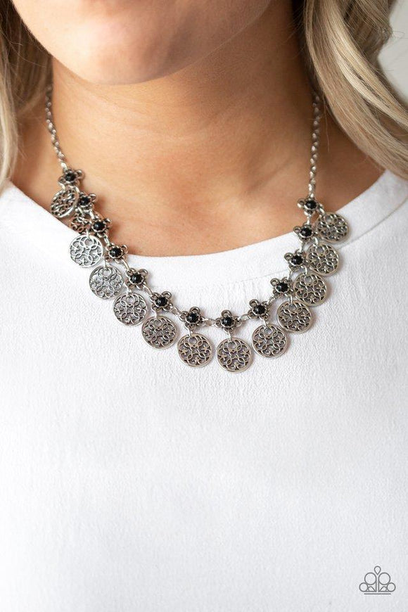 Mandala Movement - Black Necklace