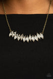 Icy Intensity - Brass Necklace
