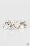 Downtown Dazzle - White Bracelet