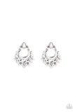 Earthy Zeal - White Post Earrings