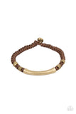 Grounded in Grit - Brown Urban Bracelet