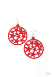 Cosmic Paradise - Red Earrings