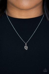Palm Tree Retreat - Silver Necklace