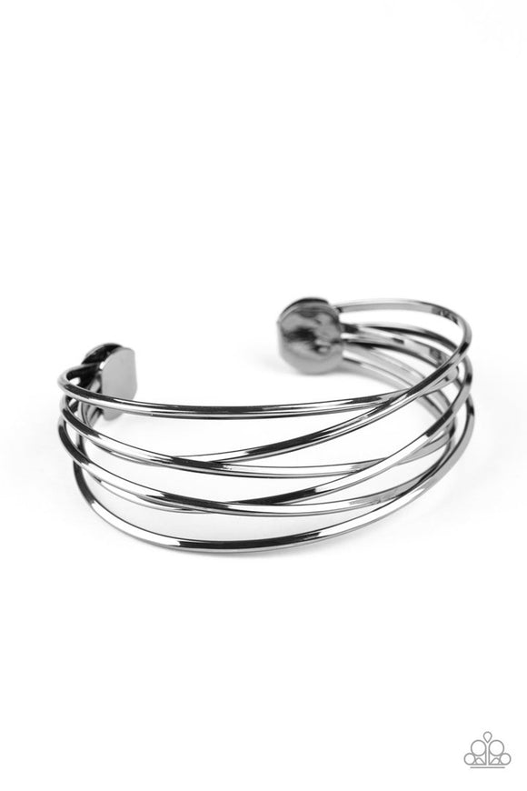 Down to the Wire - Black Bracelet