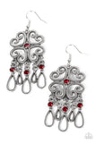 Majestic Makeover - Red Earring