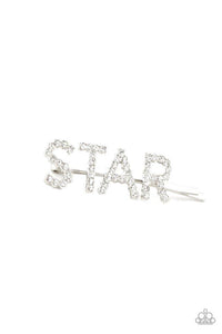 Star In Your Own Show - White Hair Clip