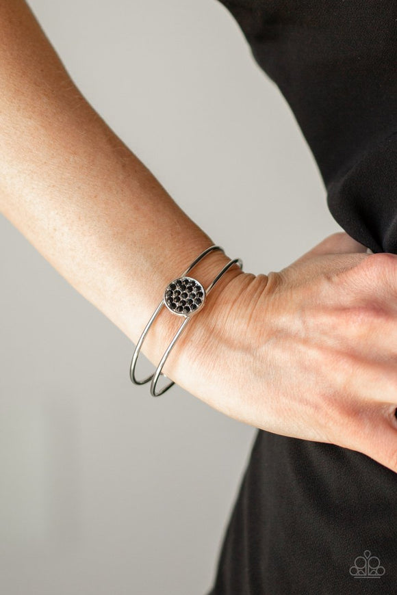 Dial Up the Dazzle - Black Bracelet