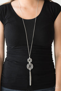 Timelessly Tasseled - Silver Necklace