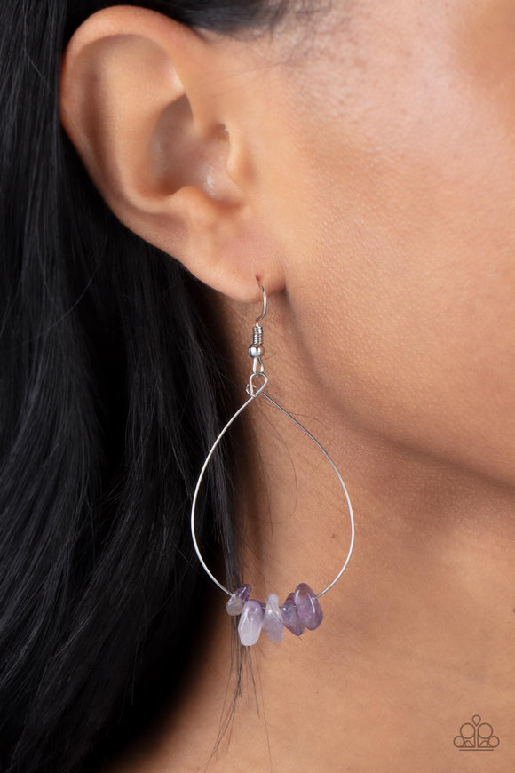 South Beach Serenity - purple earrings