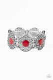 Painted Garden - Red Bracelet