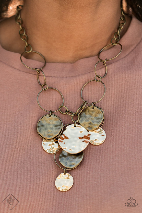 Learn the HARDWARE Way - Brass Necklace