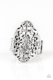 Botanical Beam-Silver/Purple Ring
