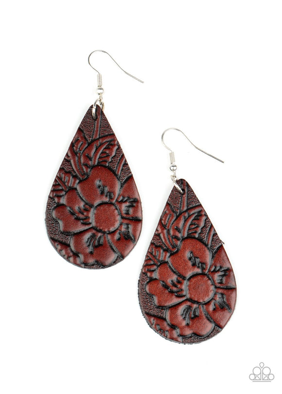 Beach Garden-Brown Earrings