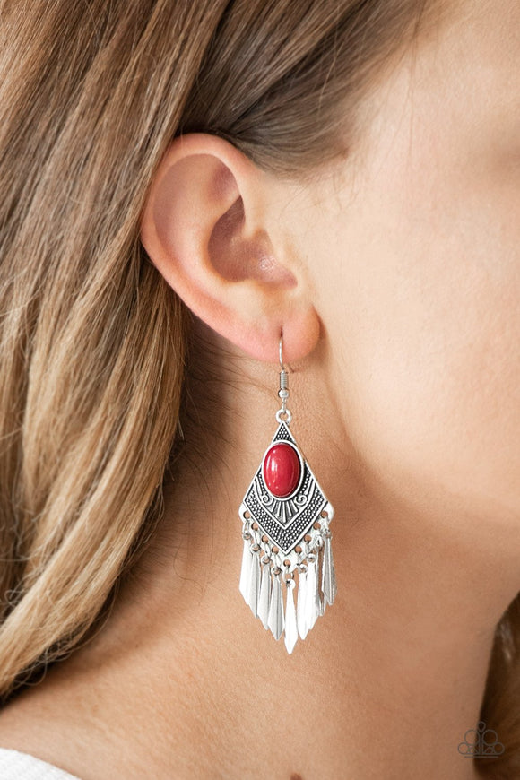Mostly Monte-ZUMBA - Red Earrings
