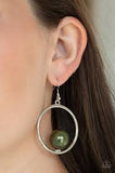 Solitaire REFINEMENT - Green Earrings