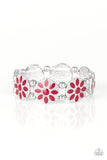 Dancing Dahlias - Red Bracelet