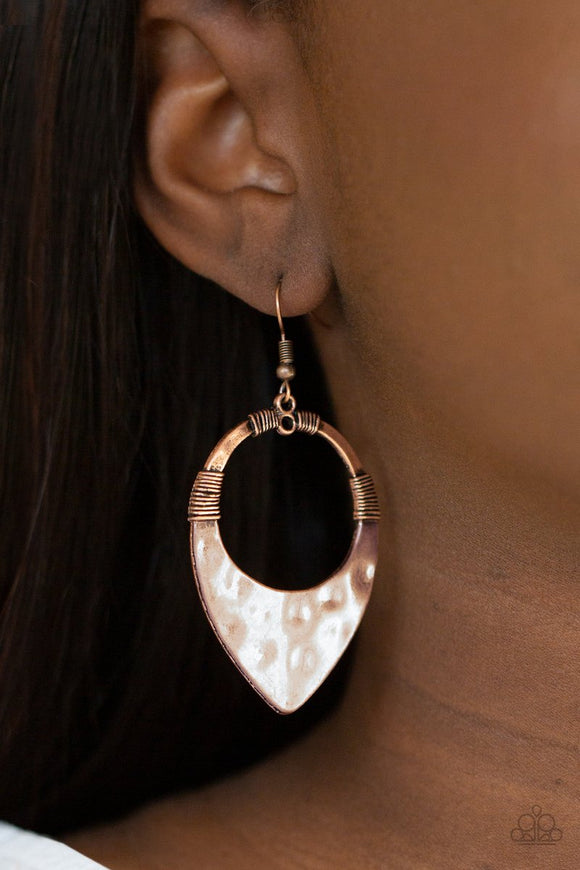 Instinctively Industrial - Copper  Earrings
