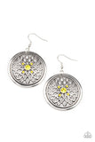 Mega Medallions - Yellow Earring
