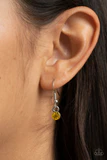 Timelessly Tilted - Yellow Necklace