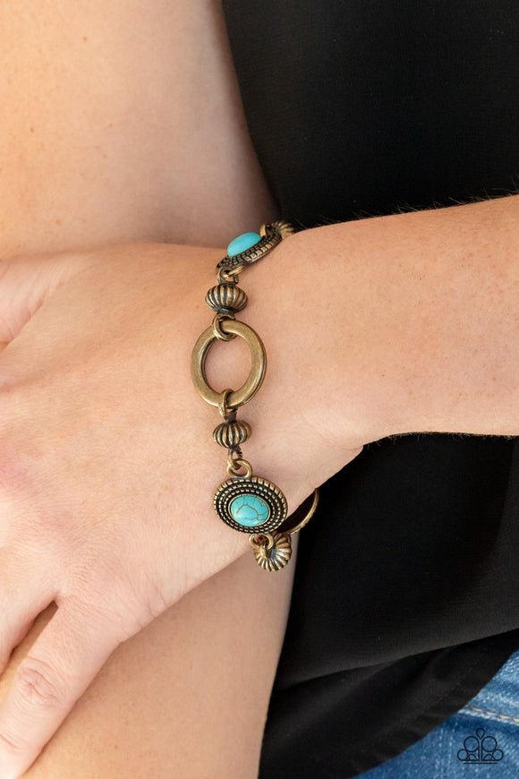 Musical Mountains - Brass Bracelet