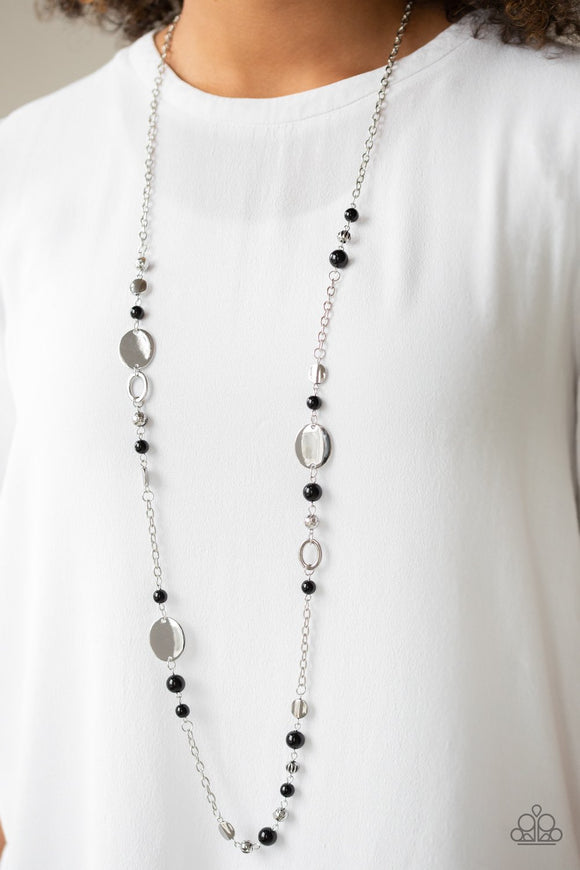 Serenely Springtime - Black Necklace