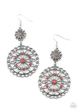 Beaded Brilliance - Red Earrings