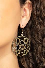 Watch OVAL Me - Brass Earrings