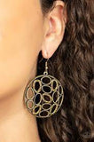 Watch OVAL Me - Brass Earrings