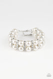 Glowing Glam - White Bracelet