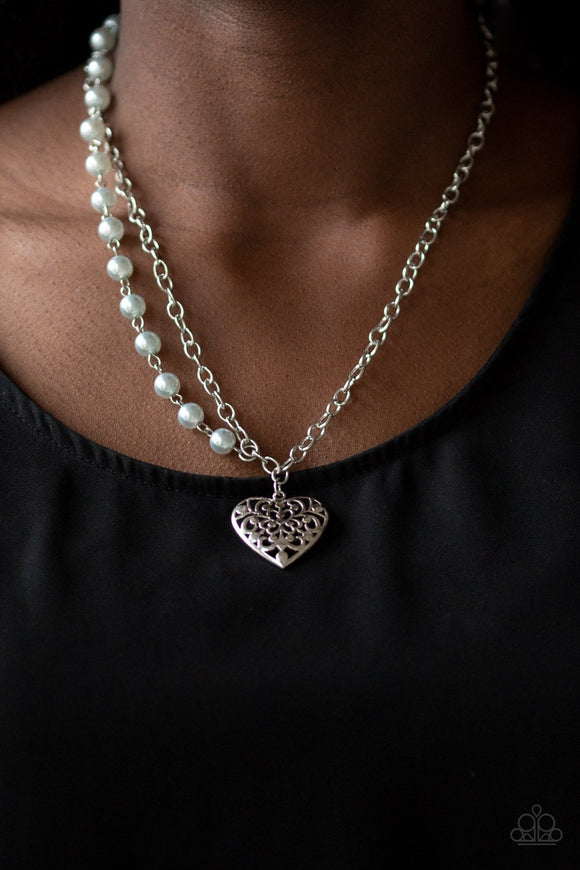 Forever In My Heart - Silver Necklace