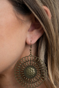 Rustic Groves - Brass Earrings