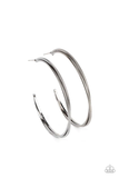 Monochromatic Curves - black earrings