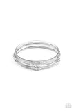 Stackable Sparkle - White Bracelet