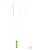Set in GEMSTONE - Green Necklace