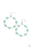 Dainty Daisies - Blue Earrings