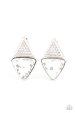 Risky Razzle - White Earring