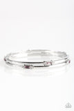 BRIGHT Here, BRIGHT Now- Purple and Silver Bracelets